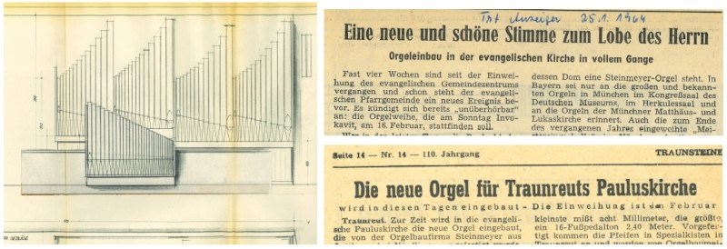 Traunreut Orgel evangelisch pauluskirche spenden